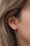 Heliophilia Silver Pendientes de Plata de Ley 925 con Baño de Oro y Circón
